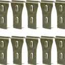 2 x Brick Clips for Hanging Outdoors Brick Hook Clips 20Pcs Heavy Duty Brick Wall Clips Steel Brick Hanger No Drill Fits 2-1/4 to 2-2/5 Inch Bricks (Bronze-10pcs), 3.7*6.7