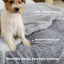 Bedsure Gentlesoft Sherpa Fleece Throw Blanket for Couch - Fluffy & Cozy Cable Jacquard Tufted Throw for Women Gift, Thick and Warm Christmas Blanket for Winter, Grey, 50x60 Inches