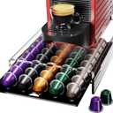 Storage Drawer for Nespresso Original Line Coffee Pod Holder for Counter Acrylic Coffee Capsule Organizer - 40 Pods