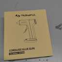 Tilswall Cordless Hot Glue Gun, 30s Fast Preheating with 2Ah Built-in Battery, Hot Melt Glue Gun with 20pcs Premius Glue Sticks, Smart Power-Off, USB-C Inputs Suitable for DIY Craft, Home Repaire Pink