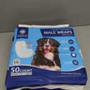 American Kennel Club Male Dog Wrap, Disposable Diapers with Wetness Indicator, Large, 50 Count