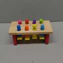 Melissa & Doug Deluxe Pounding Bench Wooden Preschool Learning Toy with Mallet (10.0 x 5.0 x 4.2)