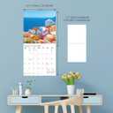 2 x Graphique 2024 Greek Isles Wall Calendar | 12 x 12 | Thick Paper | Home & Office Organizer | Large Monthly Grid | 3 Languages & Marked Holidays | 4 Month Preview Page for 2025