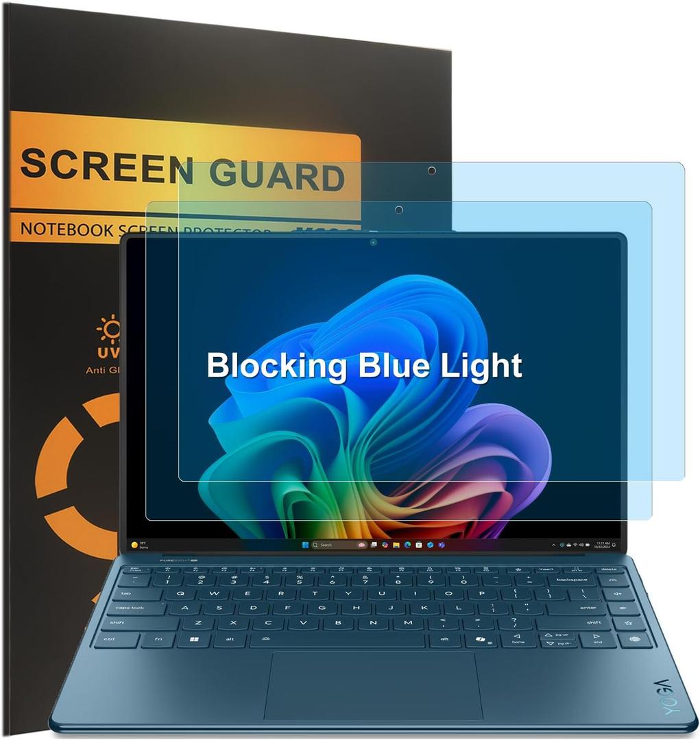 KEANBOLL 2-Pack Blocking Blue Light Screen Protector for 2025 New Lenovo Yoga Slim 9i Copilot+ (14ILL10) Laptop, Anti Blue Light & Glare and Anti Fingerprint (Matte) Shield