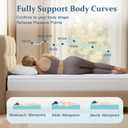 Airensky Queen Mattress Topper, Cooling Gel Infused Memory Foam Topper with Removable Skin-Friendly Cover, Bed Topper for Pressure Relief Back Pain, CertiPUR-US Certified, 2 Inch, 60"x80"