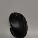 Ergonomic Wireless Mouse with USB Receiver for PC Computer, Laptop and Desktop, Ergo Mouse Vertical with Silent Clicks Long Battery Life, Up to 1600 DPI & 1 AA Battery Powered, Black