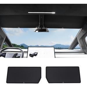 Cybertruck Sun Shade Windshield Sun Visor for 2026 2025 2024 Tesla Cybertruck, Custom Fit Front Window Sunshade, Blocks Heat & UV, Keeps Interior Cool, Cybertruck Accessories for Sun Protection, Cybertruck-Windshield Sunshade