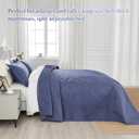 ENJOHOS Oversized King Bedspreads 128x120, California King Quilt Sets, Extra Wide Large King Size Quilts for Bed, Lightweight Reversible Microfiber 3Pieces Cal King Navy Blue Quilt, Damask Pattern Navy Blue, Oversized King - 128x120