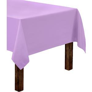 Gee Di Moda Rectangle Tablecloth - 60 x 126 Inch Lavender Table Cloth for 8 Foot Rectangle Tables - Heavy Duty Washable Fabric - for Holiday Party, Dinner, Weddings, Baby Shower & Events
