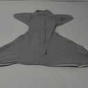 Mikccer Sleepsack Swaddle Newborn, Sleep Sack Baby for 0-3 Months, Newborn Swaddle Blanket Bottom with 2-Way Zipper, Adapt to Arm in Out, TOG 1.0 Gray, Small