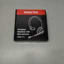 Wireless Headset with Microphone Noise Cancelling, 5.0 Bluetooth Headset with Mic Mute & USB Dongle, Wireless Headphones for Cell Phone PC Computer Call Center Office Teams Work Meetings (Champagne Gold & White)