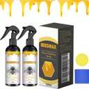 Natural Beeswax Care Spray & Restorer, Bees Wax Furniture Polish And Cleaner, Beeswax Spray Cleaner for Wood Floors And Furniture, Protective Conditioning Formula (120ML, 2 Pcs)