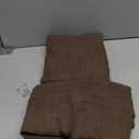 LAMIT Linen Curtains 90 Inch for Living Room, Back Tab and Rod Pocket Linen Textured Farmhouse Curtains Light Filtering Drapes for Bedroom/Dining Room, Dark Brown, Set of 2, 52 x 90 Inch