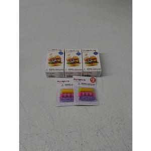 Jigsaw Puzzle Burger Shaped 30 Piece, 3 Pack, Highlighters 2 PACK