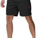 Yundobop Men's Casual 7 Inch Shorts Twill Drawstring Summer Beach Stretch Golf Shorts with Zipper Pockets Size L