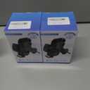 2 x FBB Phone Mount for Car, Air Vent Car Phone Holder with Metal Hook, One-Handed Operation 360 Rotation Cradle Compatible with 4-7 inch iPhone Samsung and Other Smartphones (Dark Black)