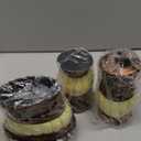 Pumkins Bathroom Accessories SetRetro Style Including 1 Cups, 1 Toothbrush Holders, 1 Soap Dishes and 1 Soap Dispenser, Home and Countertop Decoration, Vanity Organize, New Home Gift (4PCS-Brown)