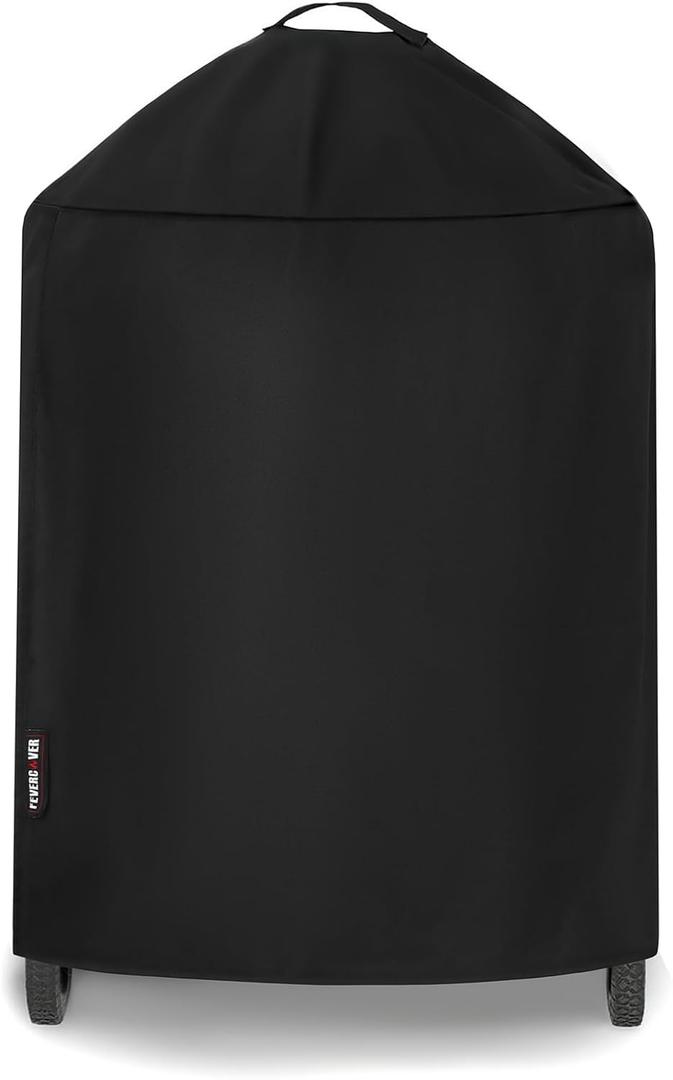 Grill Cover for 6755 Char-Griller Akorn Kamado Charcoal Grill Smoker, Heavy Duty Waterproof Grill Covers, Black