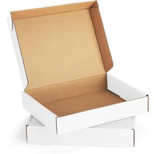 Eupako 11x8x2" White Shipping Boxes Corrugated Box Mailers 20 Pack Cardboard Shipping Boxes for Small Business, Mailing