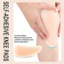 Silicone Knee Pads,Adhesive Knee Brace KneePad for Skiing Skating,Snowboarding,Ateboarding,Roller Skating,Rollerblading,Dancing,Unisex,Light Skin,M