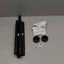 Matte Black Adjustable Spring Tension Shower Curtain Rod 31-58"  No Drilling Required, Easy Installation, Anti-Slip ABS Base, Phosphating & Electrostatic Coating, Holds Up to 66 lbs, for Bathrooms