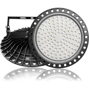 Viugreum 500W UFO LED High Bay Light, 50000LM 6000K-6500K Daylight White Ultra Thin LED Warehouse Lighting, IP65 Waterproof Commercial Bay Lighting for Garage Barn Workshop Residential
