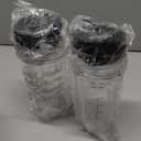 2 Packs Ninja Blender Cups & 7 Fins Ninja Blender Blade Replacement Compatible with Ninja Blender BN401 BN751 BN801 BL642 BL480-30 BL490-30 BL640 CT680 CT640C CT641 NN100 NN210 NN102 BL2012