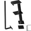 Trailer Step with Handle, Dual-Step Universal Boat Hauler Step, Suitable for Various Types of Boat Hauler Frames, Black Heavy-Duty Hauler Step