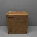 TIPGO Slim Bathroom Trash Can with Lid Soft Close, Step Pedal, 6 Liter / 1.6 Gallon Stainless Steel Trash Bin, Small Garbage Cans for Bedroom, Office, Kitchen (Matte Black)