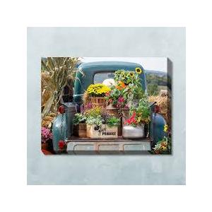 DI SA 16×24 vintage truck canvas art