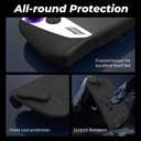 Upgraded Ultra Slim TPU Protective Case with Front Cover Compatible with ASUS ROG Ally, Shock-Absorption, Non-Slip and Anti-Scratch Design Cover Protector (Black)