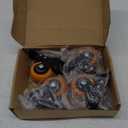 Caster Wheels Heavy Duty 2 Inch Stem Caster 600Lbs, Threaded Stem Casters 3/8"-16 x 1(Stem Diameter 3/8", Stem Length 1"), Safety Locking Caster Set of 4, Industrial Castor Wheels for Cart,Furniture