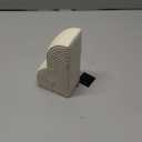 Concrete Bookends Decorative for Heavy Books - Aesthetic Boho Style Set of 1, White Decorative Bookends for Shelves, Office Boho Decor, Home Decor, or Library Decor (Cream White)