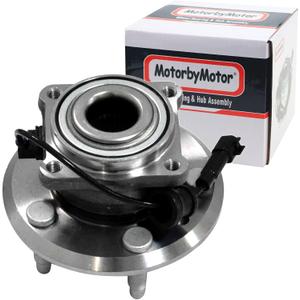MotorbyMotor 512440 Rear Wheel Bearing and Hub Assembly with 5 Lugs Replacement for 2010-2017 Chevy Equinox, 2010-2017 GMC Terrain Low-Runout OE Directly Replacement Wheel Hub Assemly w/ABS