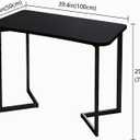 Computer Desk 40 Inch Small Writing Study Work Table for Office,Black, 40" L x 19.7" W x 29" H