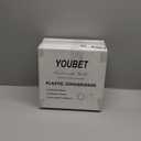 YOUBET 125Pcs Pink Plastic Plates with Gold Rim - Scalloped Plastic Plates Set Includes 25 Dinner, 25 Dessert Plate, 75 Gold Silverware for 25Geusts for Wedding Birthday Baby Shower Mothers Day