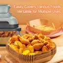 200PCS Air Fryer Liners for Ninja Crispi - FN101, Disposable Parchment Paper Liners - 100 Large (4QT) & 100 Small (6-Cup), Non-Stick, Square, Bleach-Free Accessories