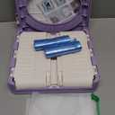 Fabulas Portable Potty for Toddler Travel, Foldable Travel Potty Training Toilet Seat for Kids Boys Girls, Emergency Mobile Toilet In Car for Camping, Outdoor, Indoor, with 30 Disposable Bags, Purple