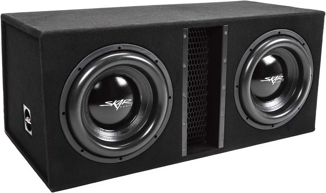 Skar Audio Dual 12" 5000W Loaded EVL Series Vented Subwoofer Enclosure | EVL-2X12D4