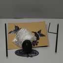 Newinhome Outdoor Solar Garden Stakes Welcome Sign, 2 Flying Hummingbirds with Cracked Glass Ball,Decorative Garden Stakes for Lawn, Patio, Hummingbird Gifts for Women