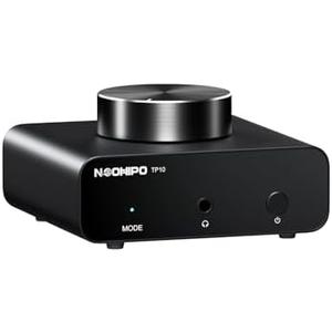 NEOHIPO TP10 Phono Preamp for Turntable,Mini Amp Stereo Audio Hi-Fi Turntable Preamplifier with RCA Input, RCA/3.5MM Output & Low Noise Operation Powered by DC 12V Power Supply