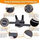 Dog Anxiety Jacket, Skin-Friendly Dog Calming Shirt - Dog Coat for Thunder, Fireworks, Vet Visits and Separation - Keep Pet Calm Without Medicine & Training, Anti Anxiety Vest for Dogs, M
