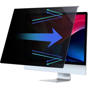 Fohil 27 Inch Privacy Screen for Computer Monitor Privacy Screen Filter for 16:9 Widescreen Hanging Type Anti Scratch Screen Protector Easy Installation Shield for PC Computer