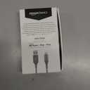 Amazon Basics USB-A to Lightning Charger Cable, Nylon Braided Cord, MFi Certified for Apple iPhone 14 13 12 11 X Xs Pro, Pro Max, Plus, iPad, 10,000 Bend Lifespan, High Speed Transfer, 6ft, Dark Gray