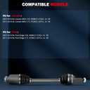 CCIYU CV Axle Shaft Assembly for Ford Edge 07-13, for Mazda CX-7 07-11
