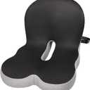 Watshyon Ergonomic Memory Foam Reenly Back and Seat Cushion & Non-Slip Base with Adjustable Straps for Office Seat Cushion and Car Cushion,Removable Washable Cover- Breathable Mesh