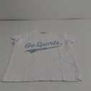 Women's Go Sports Tee (White W/ Baby Blue, S)