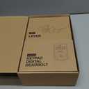 Veise Fingerprint Door Lock with 2 Lever Handles - Keyless Entry Door Lock, Electronic Keypad Deadbolt, Digital Smart Code & Front Handle Sets, Auto-Locking, Easy Installation, Matte Black