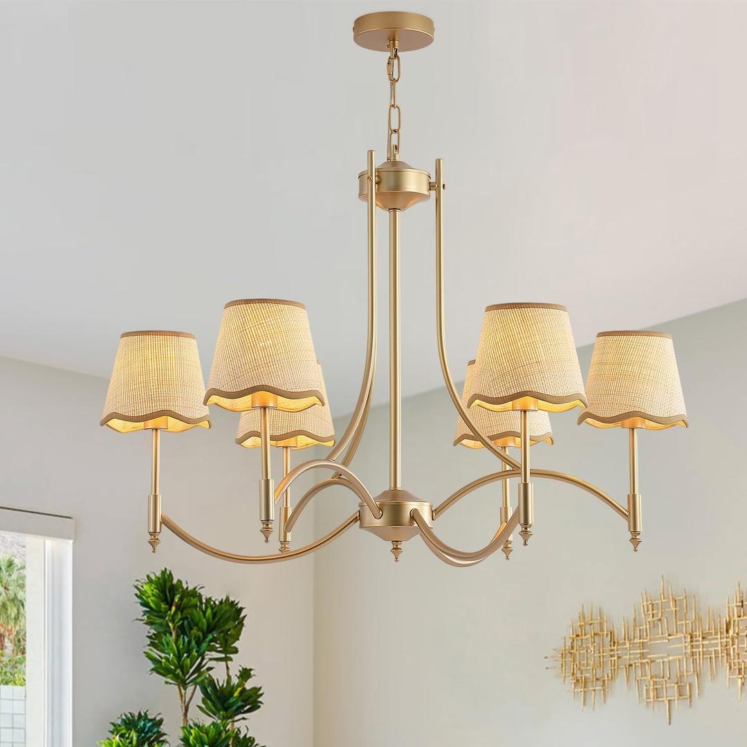 Modern Gold Farmhouse Chandelier