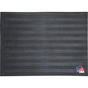 Boomerang Rubber 4400000, 4 in x 6 in Utility All-Purpose Rubber Mat, 3/8 in Thick, Grooved Bottom Drainage, Made in USA, Recycled Tire Cord Reinforced Rubber for Farm Use, Truck Beds and Trailers